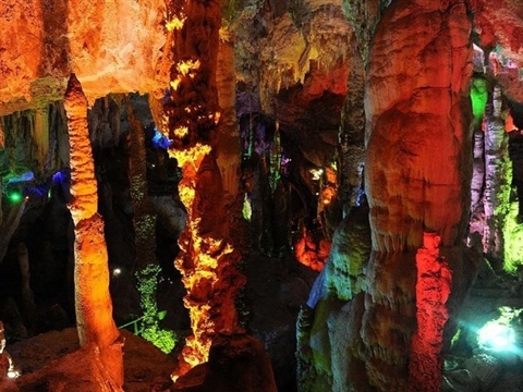 Scenery of Karst caves in Jiuxiang, SW China