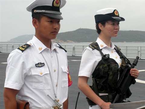 Uygur women serve homeland in the navy