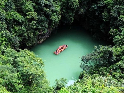 Geopark in Guangxi sees tourism peak