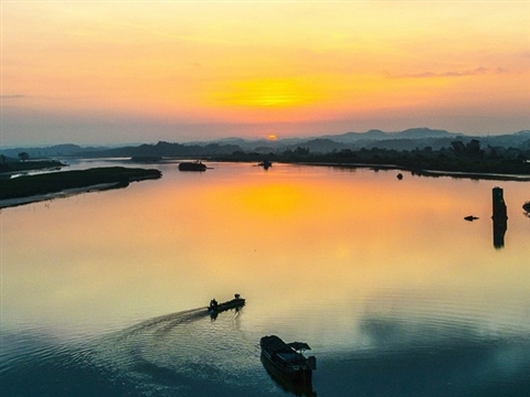 Beautiful sunrise scenery in Qinzhou, Guangxi