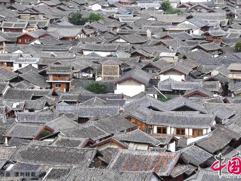 Scenery in ancient town of Lijiang