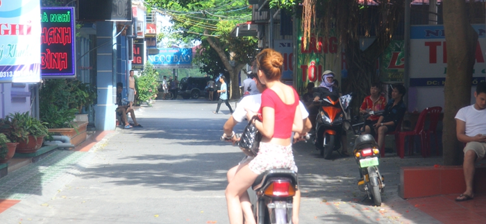 Red light district in Hai Phong