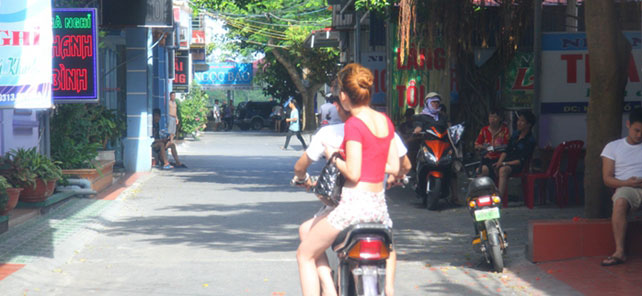 A Vietnamese red light district serving Chinese people