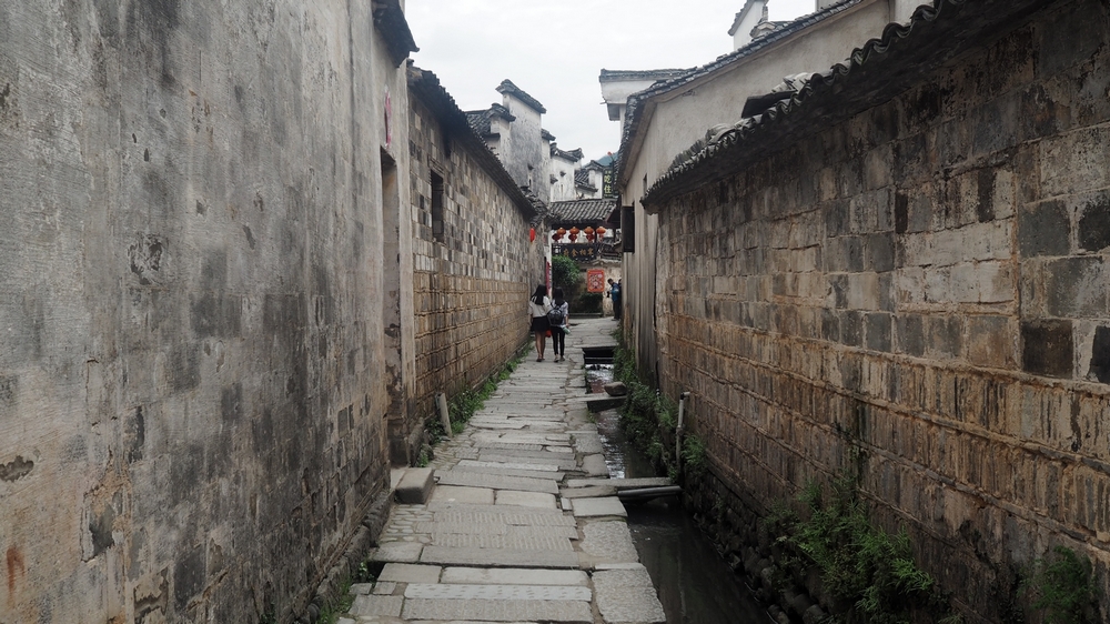 An alley in Hongcun village in Anhui province