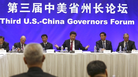 President Xi Jinping attends US-China Governors Forum