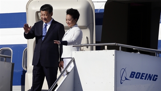 Chinese President Xi Jinping arrives in Seattle