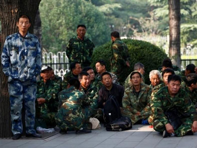 Chinese veterans protest for better government benefits