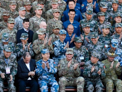 US, China conduct rare military drill