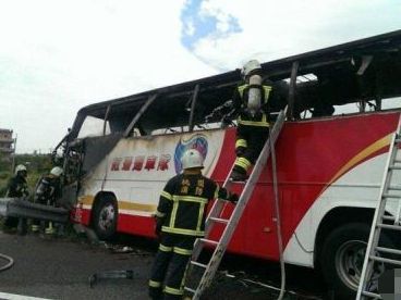 Families of bus fire victims will fly to Taipei