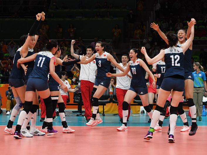 Chinese women's volleyball team set up Serbia final at Rio Olympics