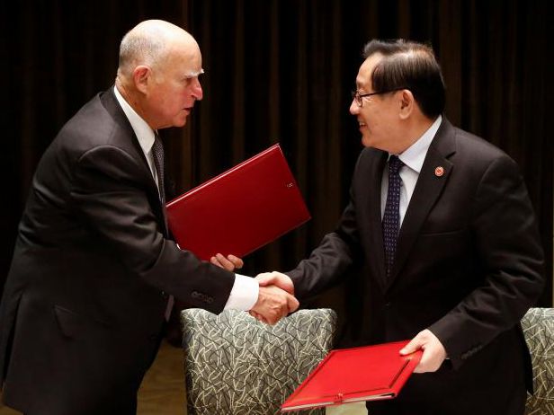 California agrees climate accord with China